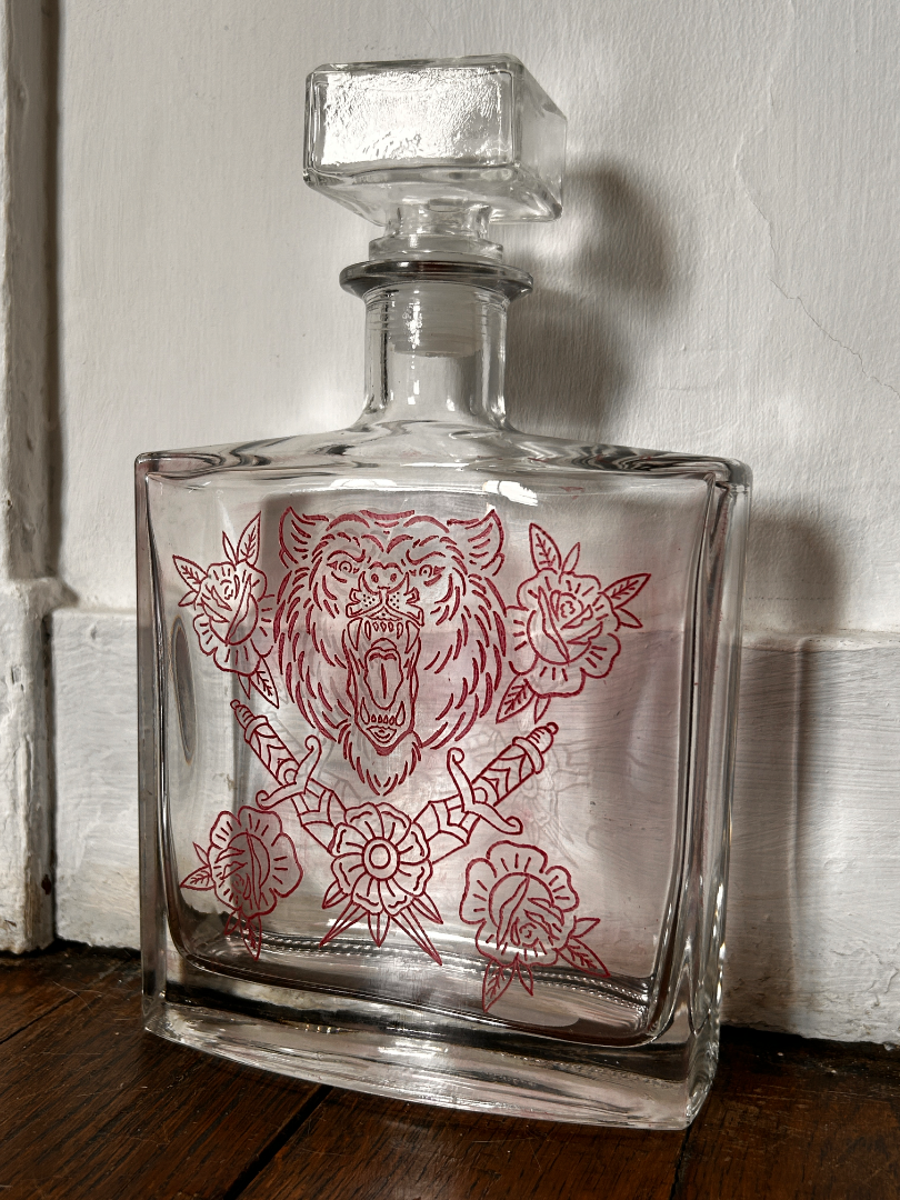 Bouteille vintage Rouge