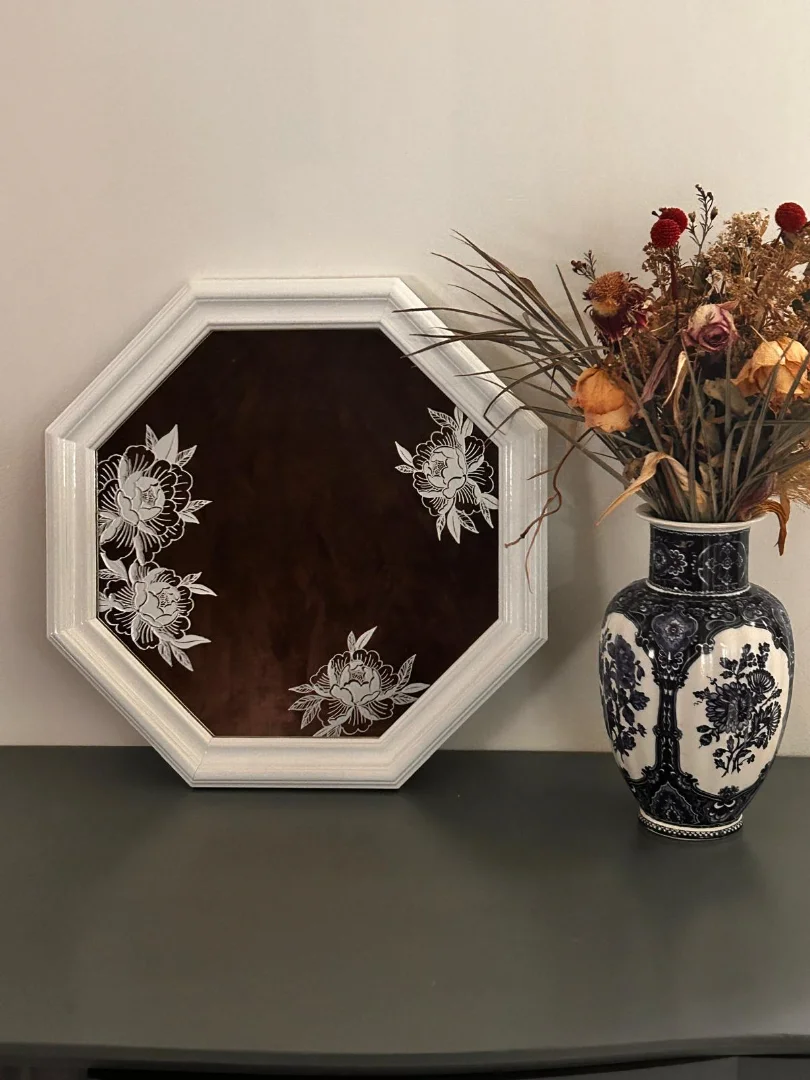 Cadre Octogonal  Blanc